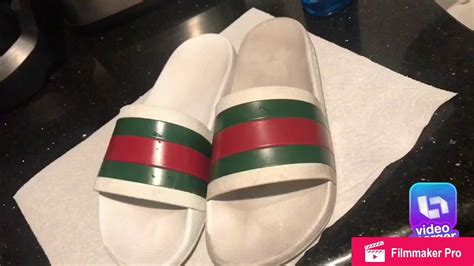 how to clean white gucci slides|Gucci slides cleaner.